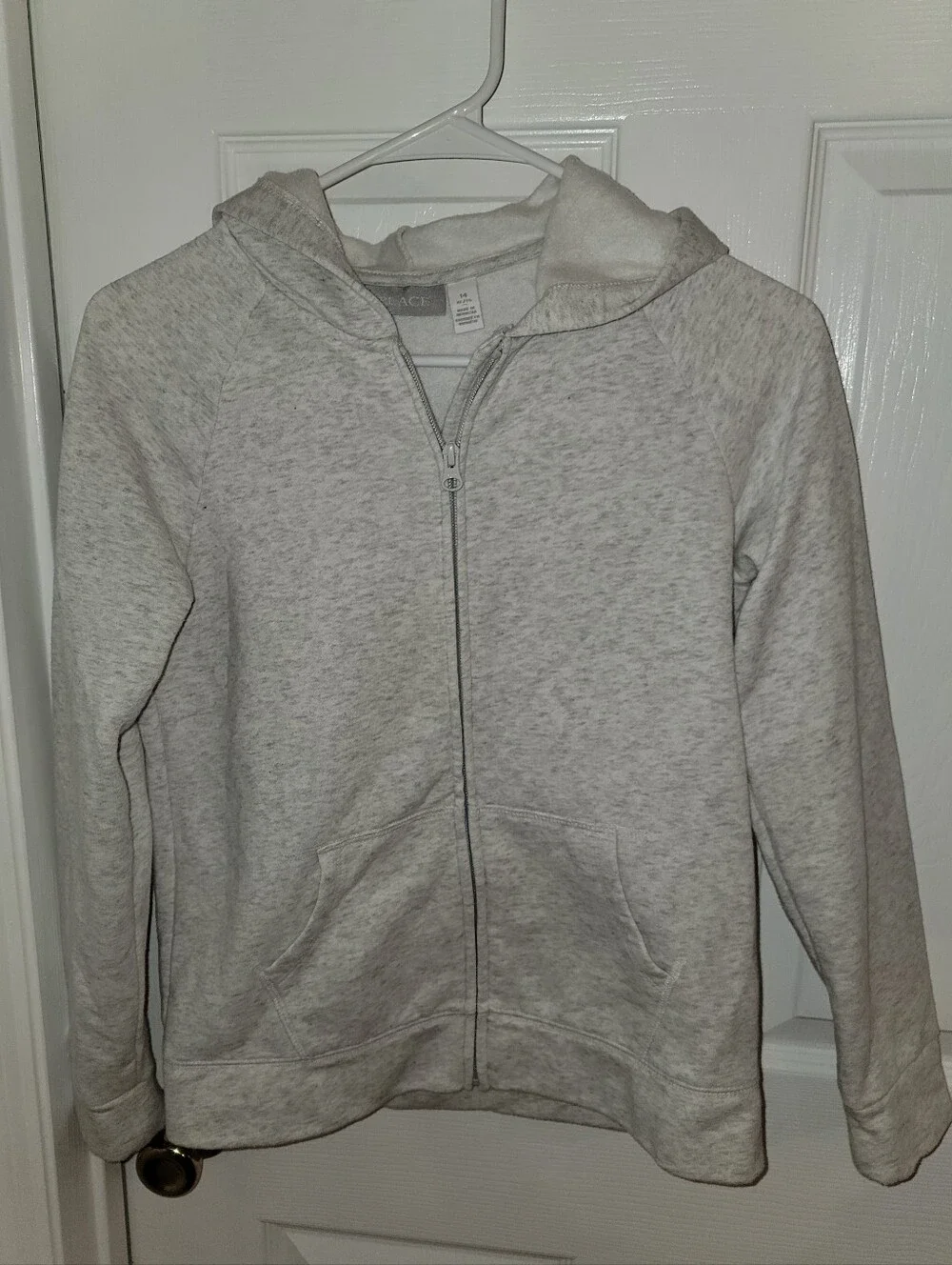 The Children's Place Gray Full Zip Hooded Sweatshirt Girls Size 14